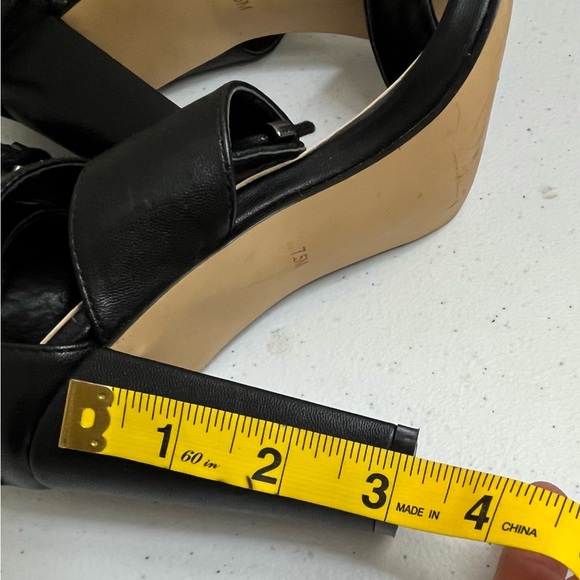 Kari Blue Arianna Lace Up Open Toe Wedge SZ 7.5 - Picture 10 of 12